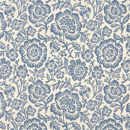 Designer Fabrics Designer Fabrics F404 54 in. Wide Blue And Beige Floral Matelasse Reversible Upholstery Fabric F404